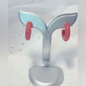 3/$10.   Light pink hoop earrings